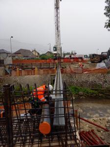 Construction d'un pont sur la Deysse