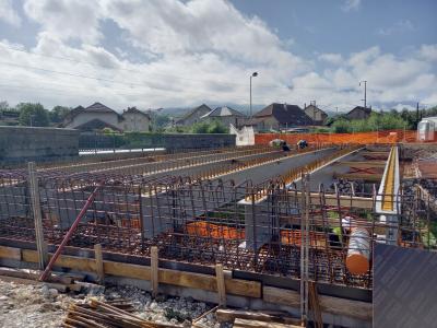 Construction d'un pont sur la Deysse