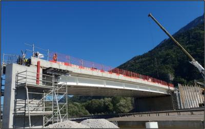 Réaménagement des aires d’autoroute de Bonneville - Construction de l’ouvrage de franchissement de l’autoroute A40